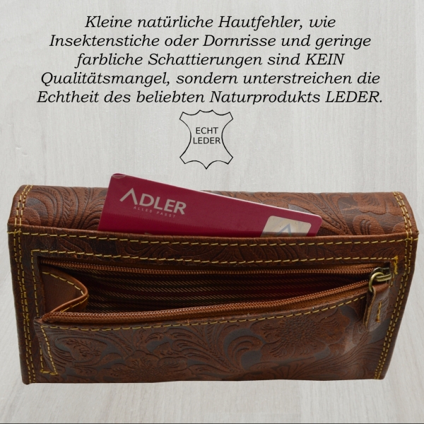 Damen Brieftasche mit Blumen Muster Wild Things Original